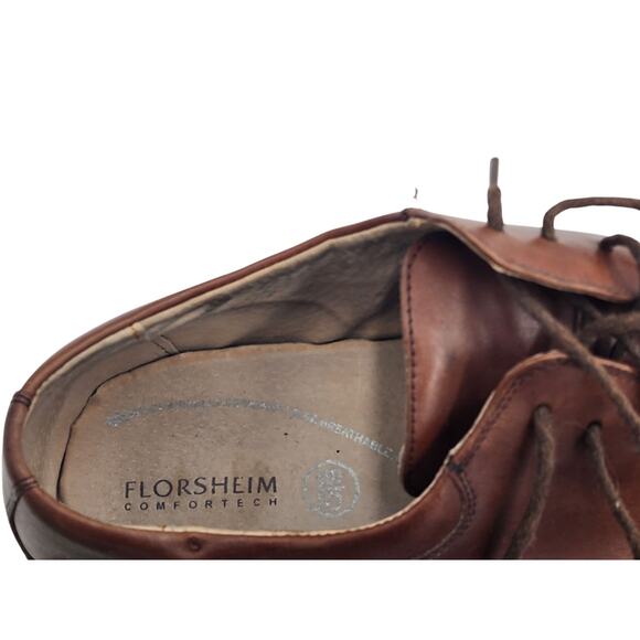 Florsheim Shoes Mens 11 3E Wide Comfortech Leather Oxford Dress Square Toe Lace - Picture 13 of 16